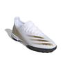 Adidas X GHOSTED .3 Tf Slip Resistant Low Top Kids' Soccer Shoes White Brown Black Kids' Sneakers EG8214