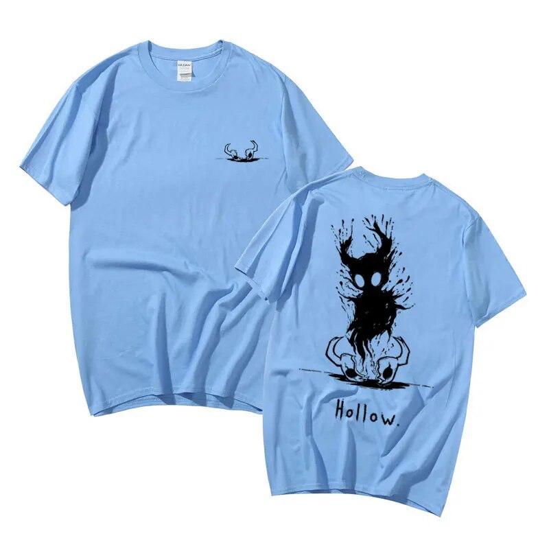 Männer Frauen Anime Lose T Shirt Spiel Hohl Void Hohl Ritter T-shirt Unisex Streetwear Unisex Mode Weiche Baumwolle Übergroßen T-shirts