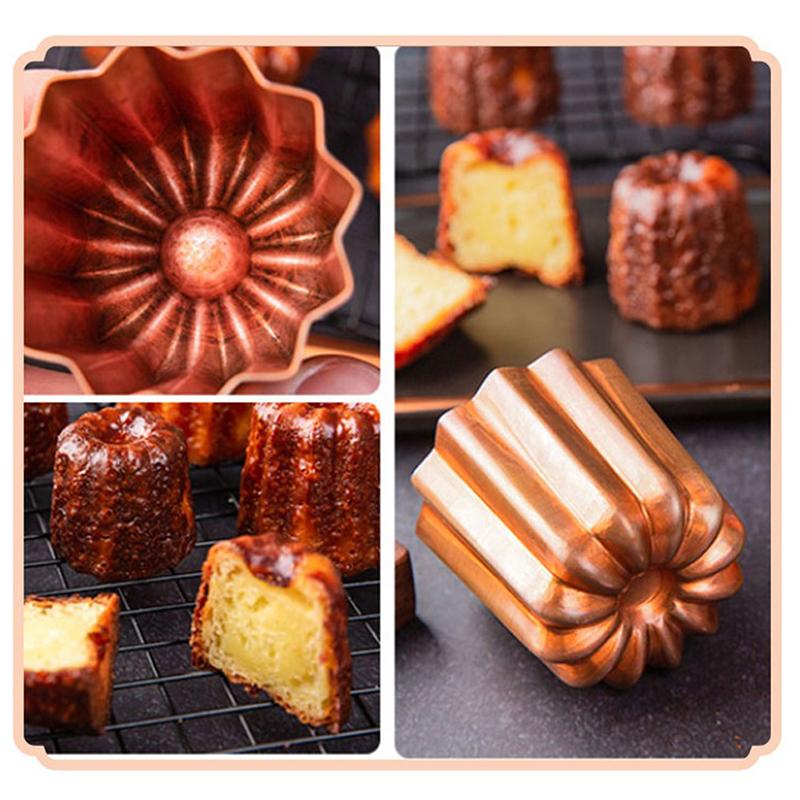 1/2/4 Stück Französische Reve Kuchenform Antihaft-Aluminium Canele Mousse Muffin Puddingform Für Zuhause DIY Canele Backen Kreatives Backgeschirr