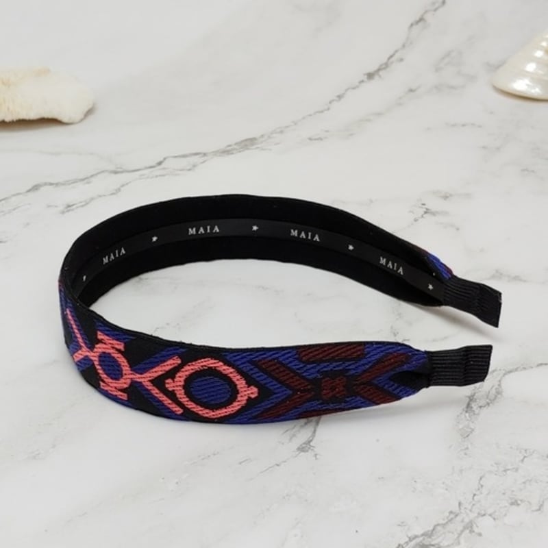 MAIA Jacquard Stirnband - Lila