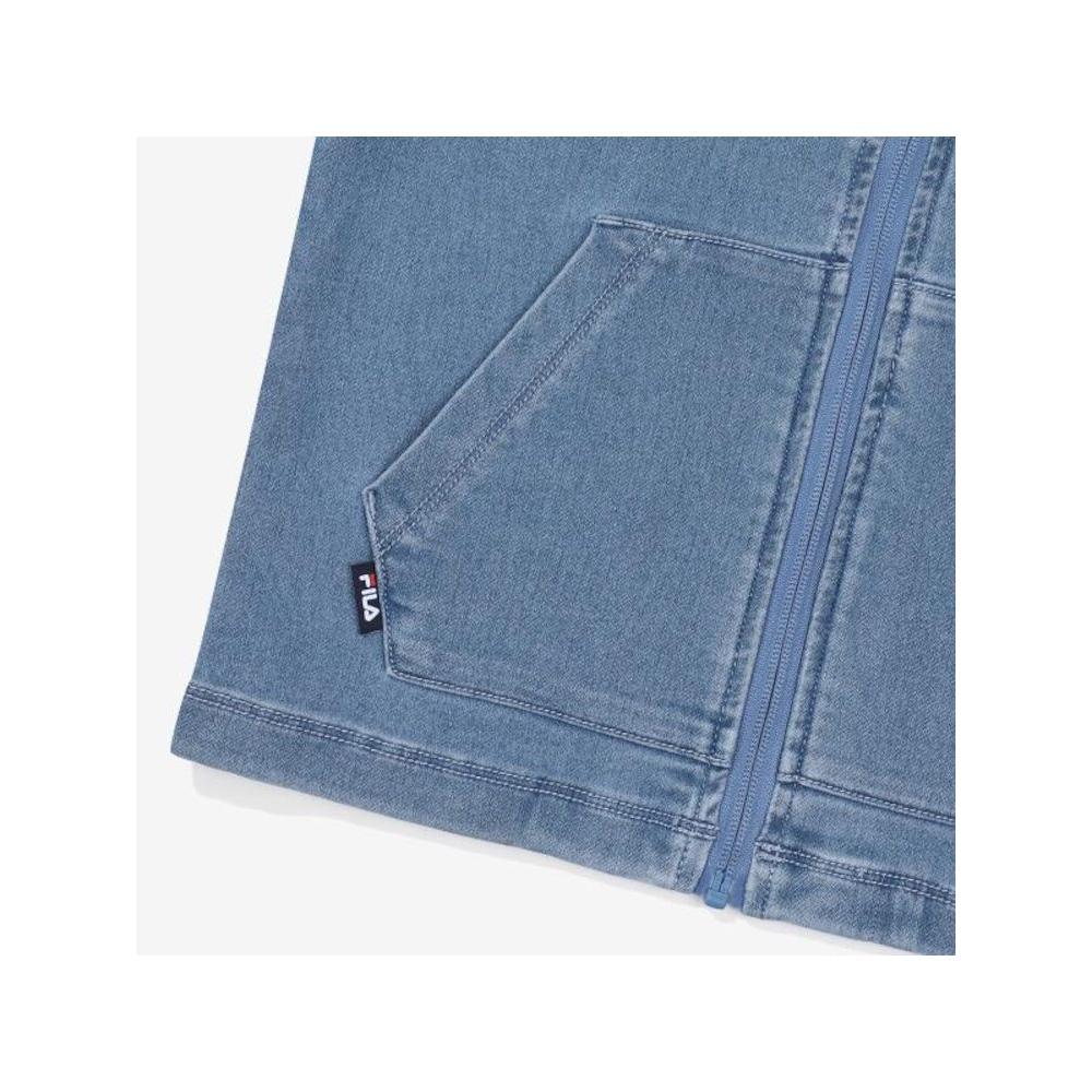 [fila Kids] Denim Hoodie Zip Up  Fk2ftf1106x Dem  q0zFk2ftf1106xDem