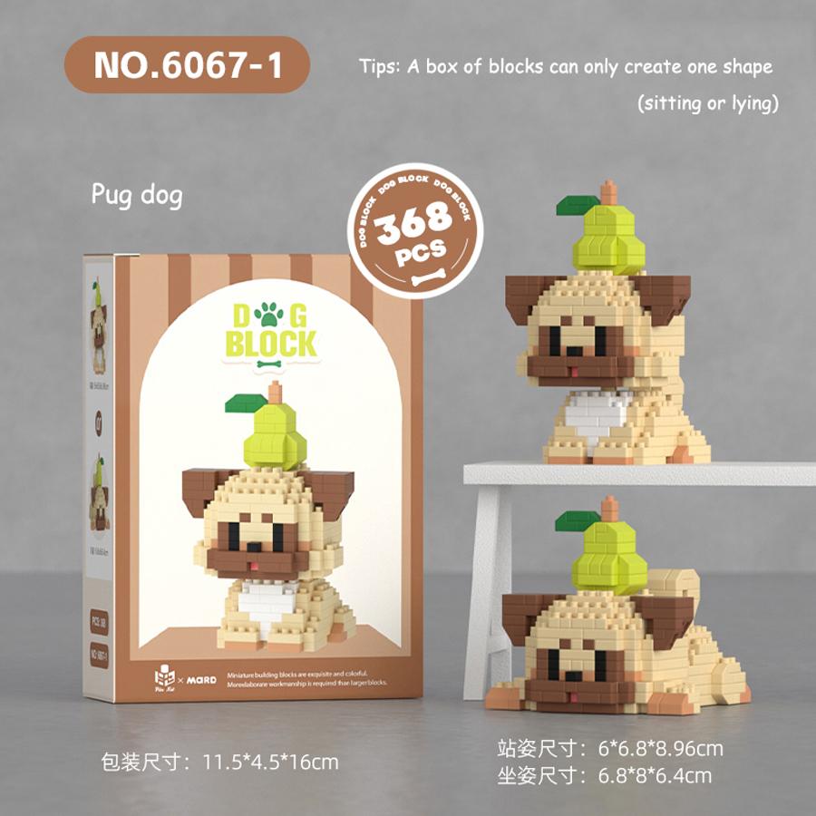 

Cute Animals Shaking Head Dog&Cats Playthings Micro Creating Modules Pet Sets Models Assembling Kids Toys Gifts Ornaments No box