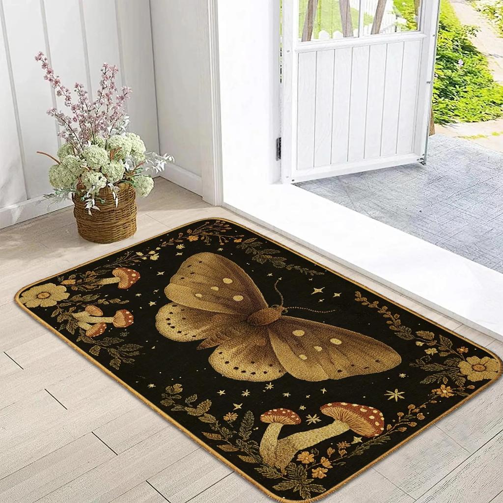 Christmas Snowflakes Doormat Floor Mat For Indoor Outdoor Welcome Mats Stair Porch Garden Kitchen Home Bedroom Decoration