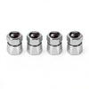 For Volkswagen b44Pcs Aluminum Car Tire Valve Caps Diamond Tyre Valve Airtight Cover Waterproof Dust For VW Jetta Golf EOS GTI Auto Accessories