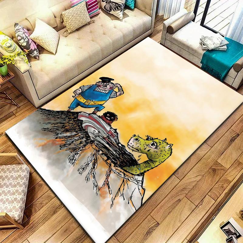 Jim Knopf Carpet Rug for Living Room Bedroom Home Sofa Decoration,Kids play Nonslip Floor Mat