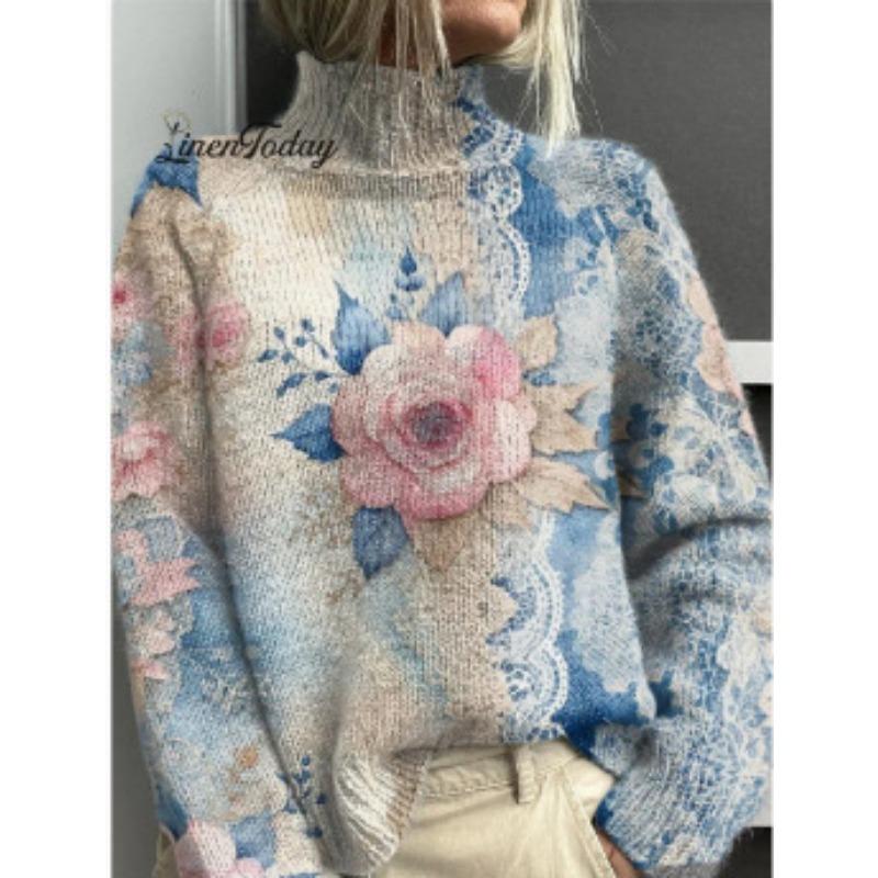XS-6XL A Variety of Optional 2025 Latest Christmas Abstract Print Casual Outerwear Sweater