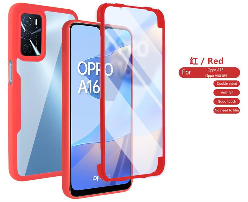 360 Full Clear Shockproof Back Cover For Oppo A16 A16s A54s Case Screen Camera Protection Phone Cases for OppoA16 A 54s Funda