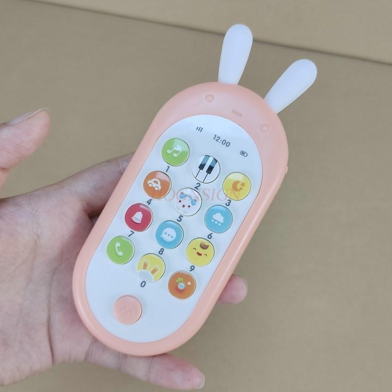 Baby-Mobile Spielzeug - Kinder Baby Früherziehung Musik Beißbar Simulation Telefon Mädchen 1 Jahr Alt