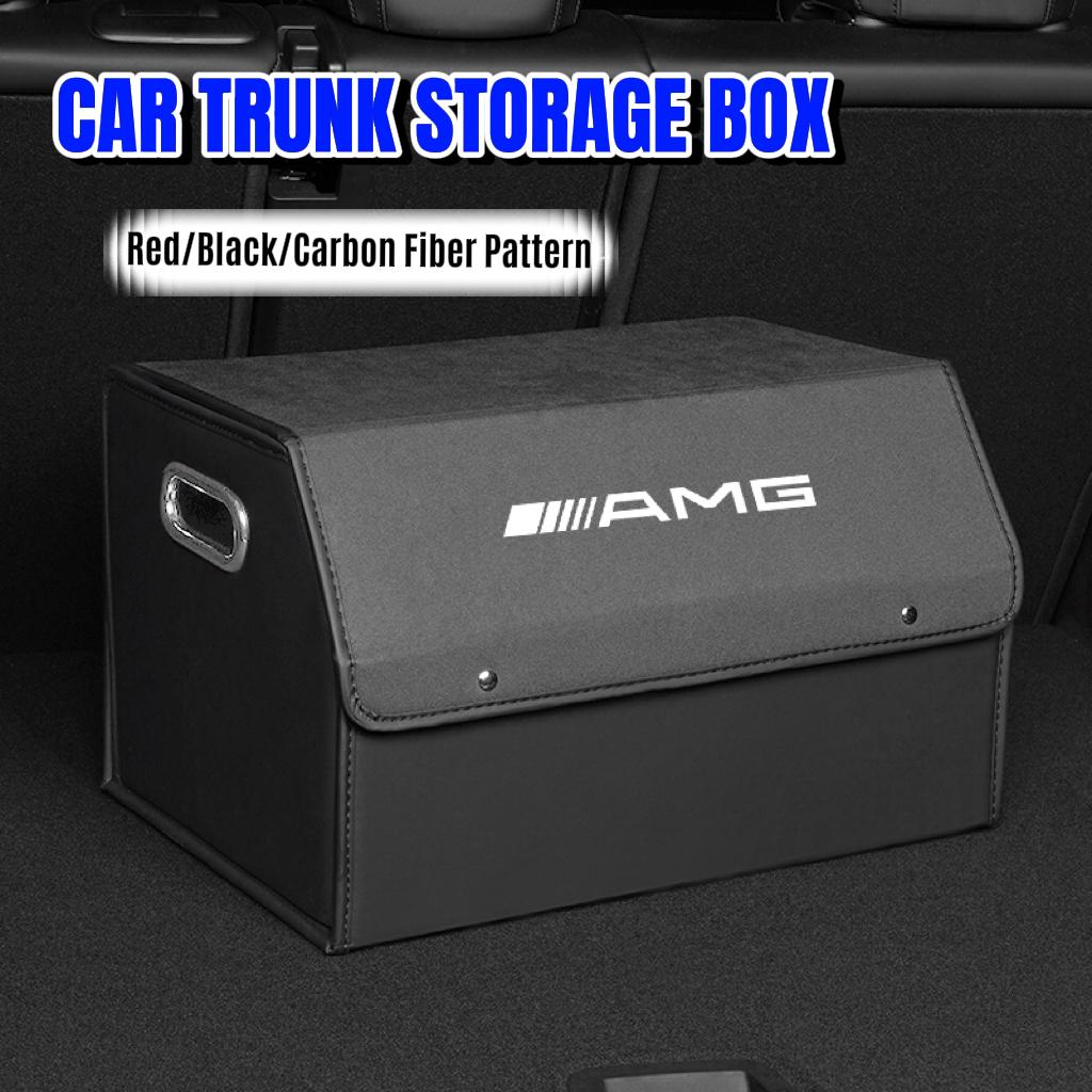 PU Car Trunk Storage Box Portable Travel Organizer Tools Box For Mercedes Benz AMG Smart Fortwo 451 450 453 EQ Forfour Key ring