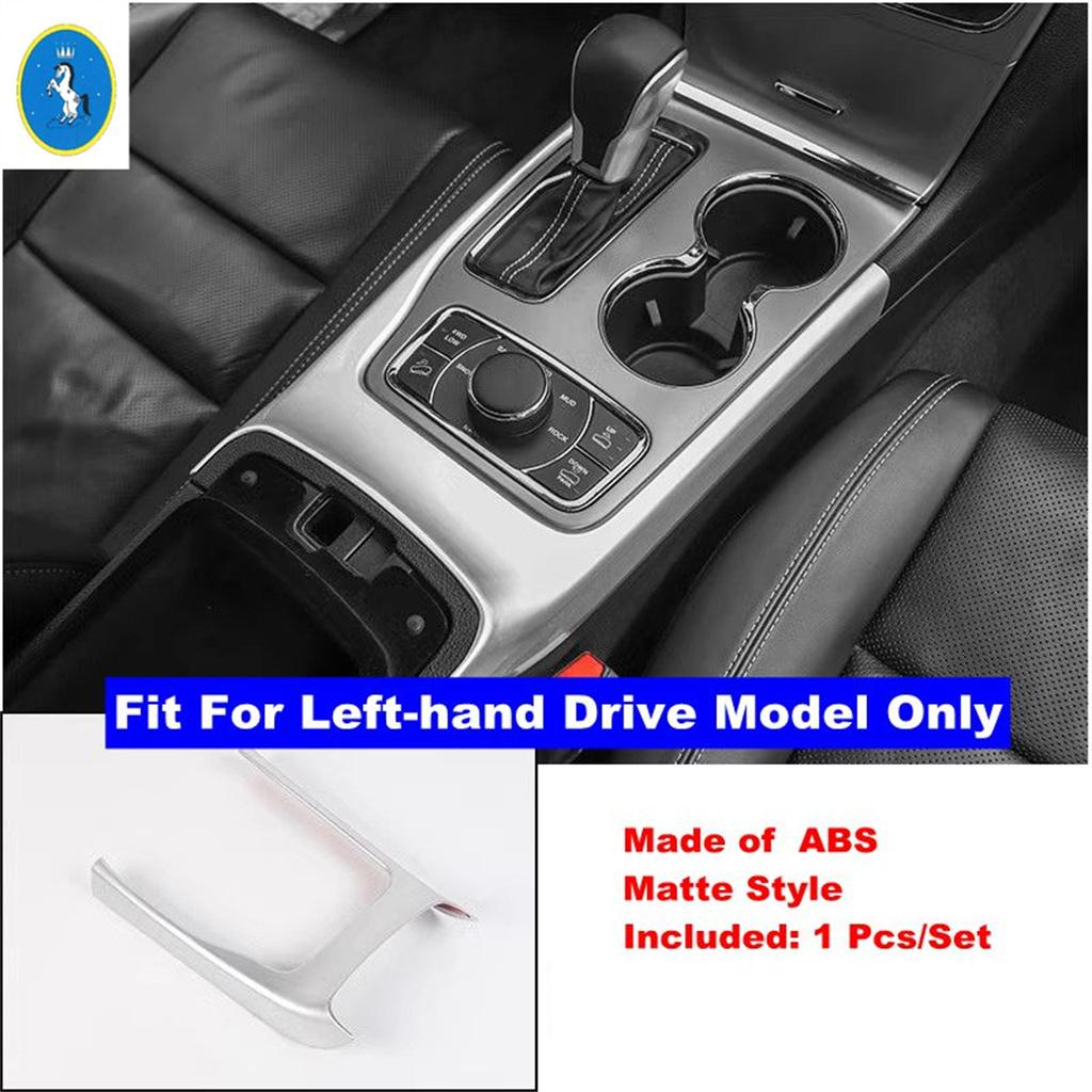 

For Jeep Grand Cherokee 2014 - Car Central Control Gear Shift Panel Water Cup Frame Sticker Cover Trim Accessories Interior Matte Style