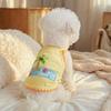 Embroidery Print Summer Pet Vest Breathable Sun Protection Cat Thin Clothes Comfort Fit Lightweight Dog T-Shirt Puppy Clothes