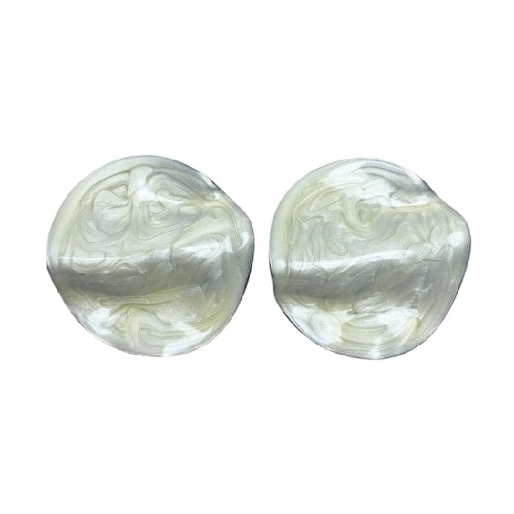 

Bohemian Chic Color Blended Round Ear Jewelry Elegant Ear Pendant Designed For Casual And Formal Occasions белый
