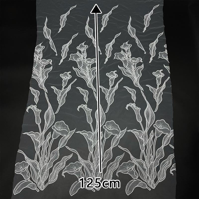 1 Yard Retro Luxury Heavy Industry Embroidery Wedding Dress Tulle Lace Fabric Good Quality Bridal Wear French Lace Fabric