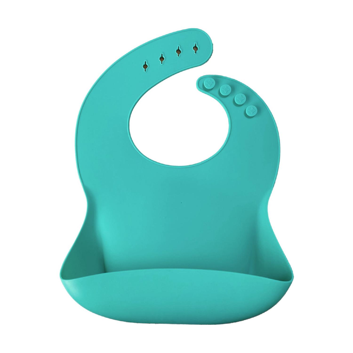 

Силіконовий нагрудник унісекс Baby Basic Aqua Green Tek Ebat