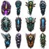 12pcs Temporary Tattoo Insect Designs Colorful Realism Mechanical Creatures Waterproof Long-lasting Body Stickers For Back