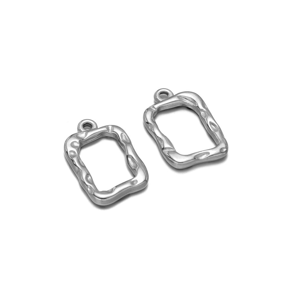 

5Pcs Stainless Steel Trendy Metal Heart Charms Golden Necklace Bracelet DIY Drop Earrings Making Pendants Supplies Accessories