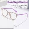 Fashion High-definition Anti-blue Light Presbyopia Glasses Neutral Personality Square Frame Comfortable Reading Glasses To +4.0