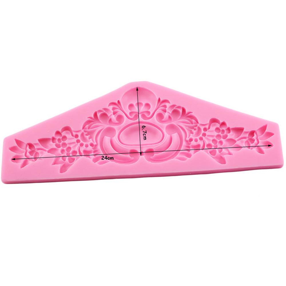 Silicone Mould European Crown Embossed Baking Flower Lace Chocolate Mould Wedding Decoration Tools