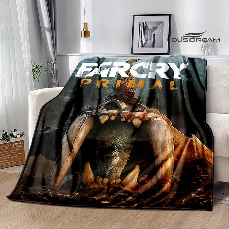 3D Spel Farcry Cartoon bedden met print Flens Warme deken zachte en comfortabele deken picknickdekens verjaardagscadeau