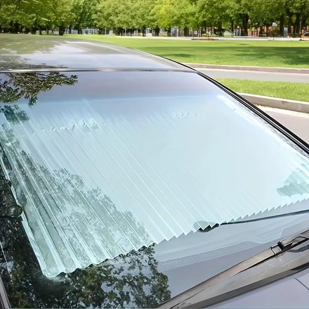 Aluminum Car Sunshade Curtain, Automatic Retractable UV Protection, Heat Insulation, Easy Installation, Universal Fit
