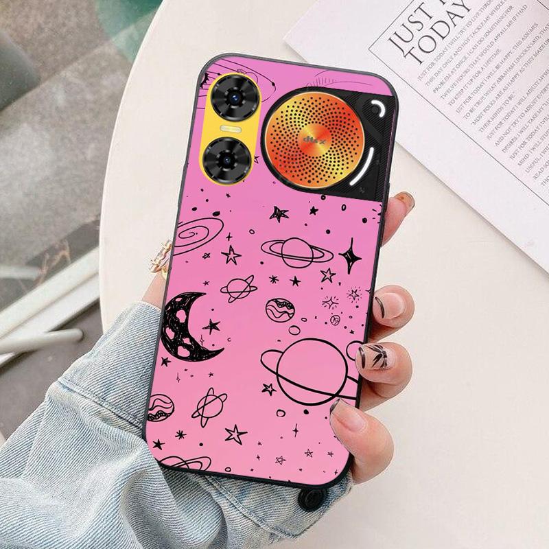 For ZTE nubia Music 2 Phone Case astronaut Silicone Camera Protection Back Cover For ZTE nubia Music 2 Music2 Funda Coque Capa