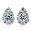 D-Farbe 1cttw Funkelnde Moissanit-Ohrstecker für Frauen, Verlobung, Geburtstagsgeschenk, Schmuck, 100 % 925er Sterlingsilber