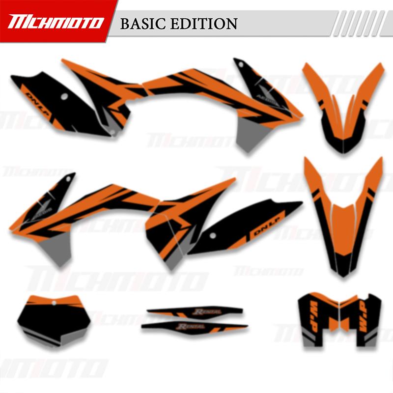 MCHMFG For KTM SX SXF 2011 2012 EXC EXC-F 2012 2013 Full Graphics Decals Stickers Kits Number Name Backgrounds