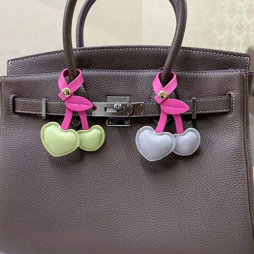 Love PU Leather Hanger PU Leather Bag Pendant Trendy Keychain  Bag Ornament
