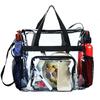 Tasca Anteriore Grande Capacità Borsa Trasparente Unisex Borsa a Spalla da Viaggio Mini Borsa a Mano