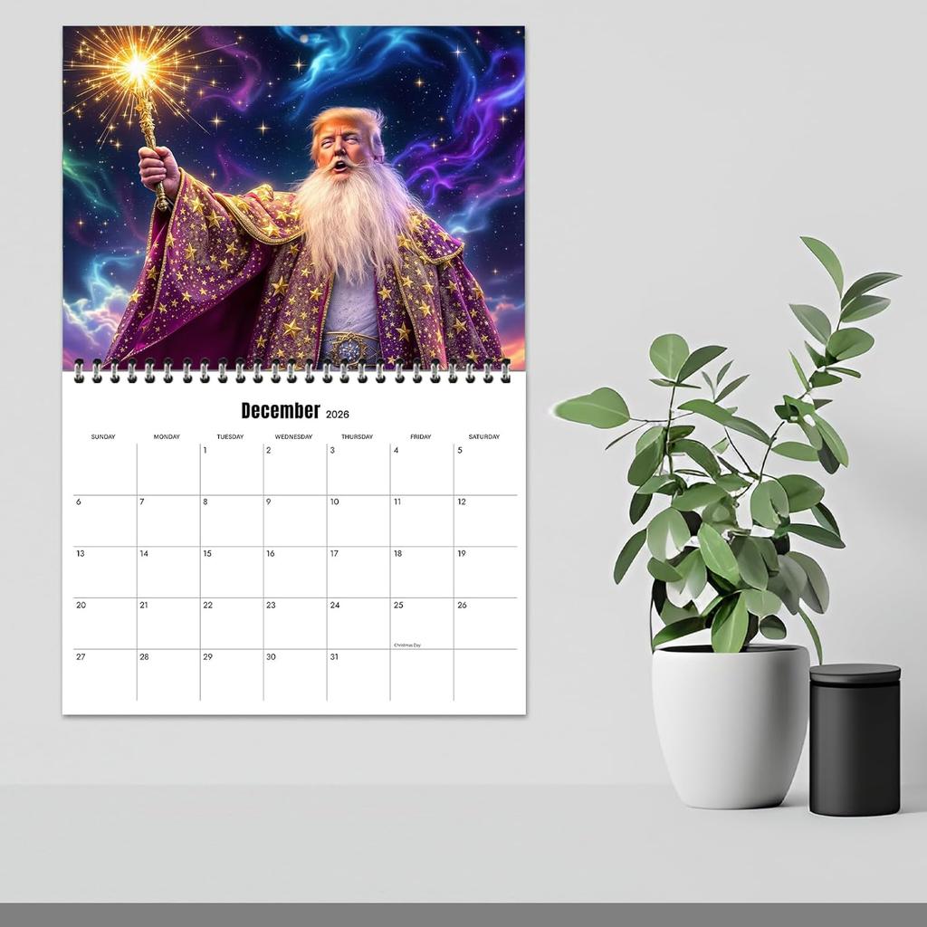 2026 Calender 2026 Wall Calender,12 Month Wall Planners,US President Donald Funny photo calendar,MAGA Calendar,Thick paper,Easy