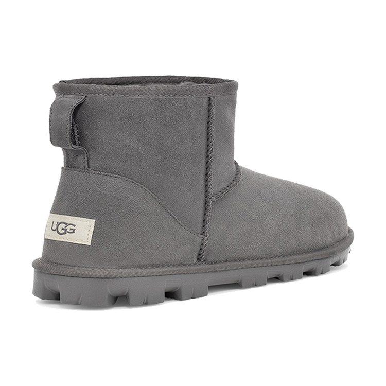UGG Essential Mini Classic Fleece Lined Gray Women's 1115030-CHRC