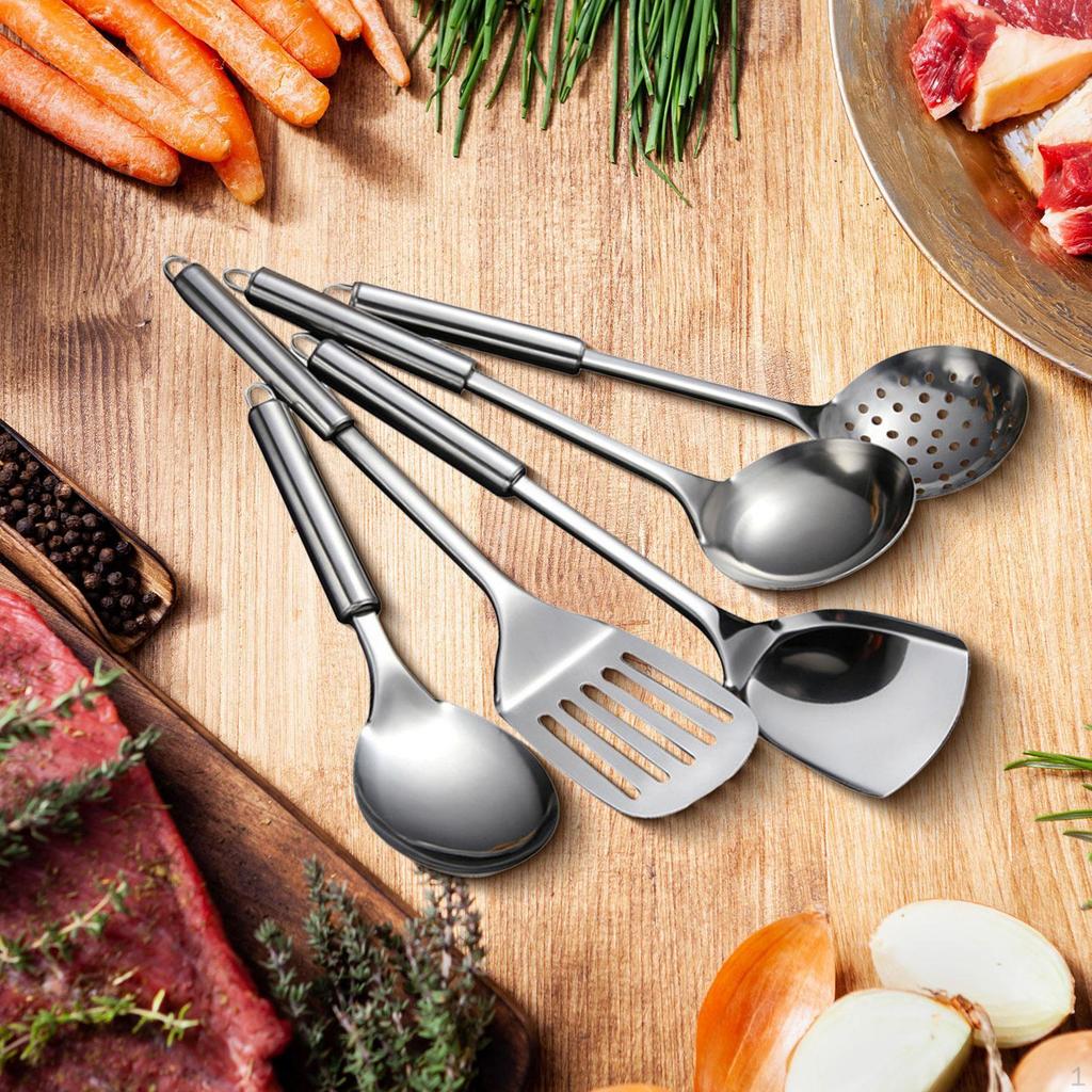 5 Pieces Kitchen Cooking Utensils Set ,Gadgets Tools, Accessories Heat Resistant Cookware