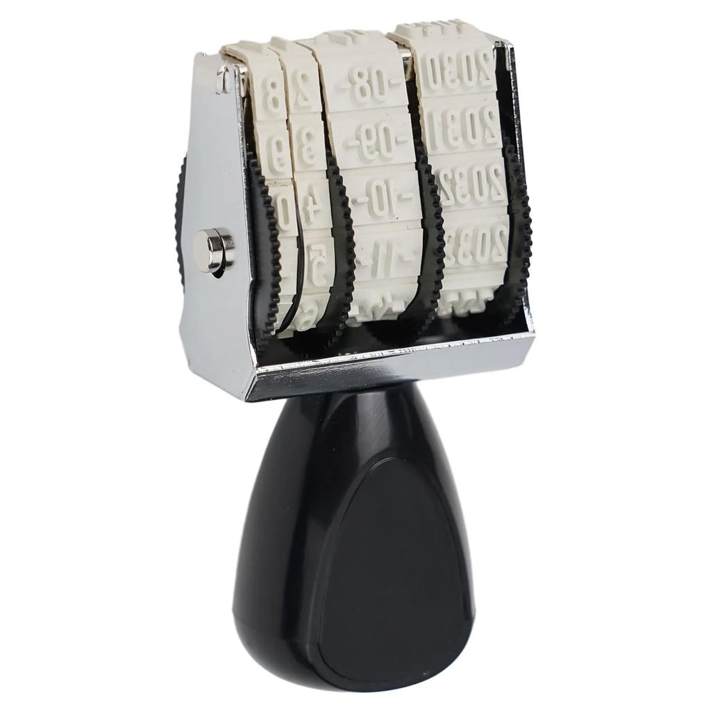 Cute Date Stamp Manual Date Stamp For Planner Bussiness Adjustable Rubber Stamp Ink Pad Date Diary School Stationery