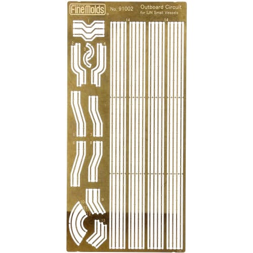 Fine Molds 1/350 Scale Ship Accessories, Small Ship Outboard Electrical Circuit, Plastic Model Parts 91003