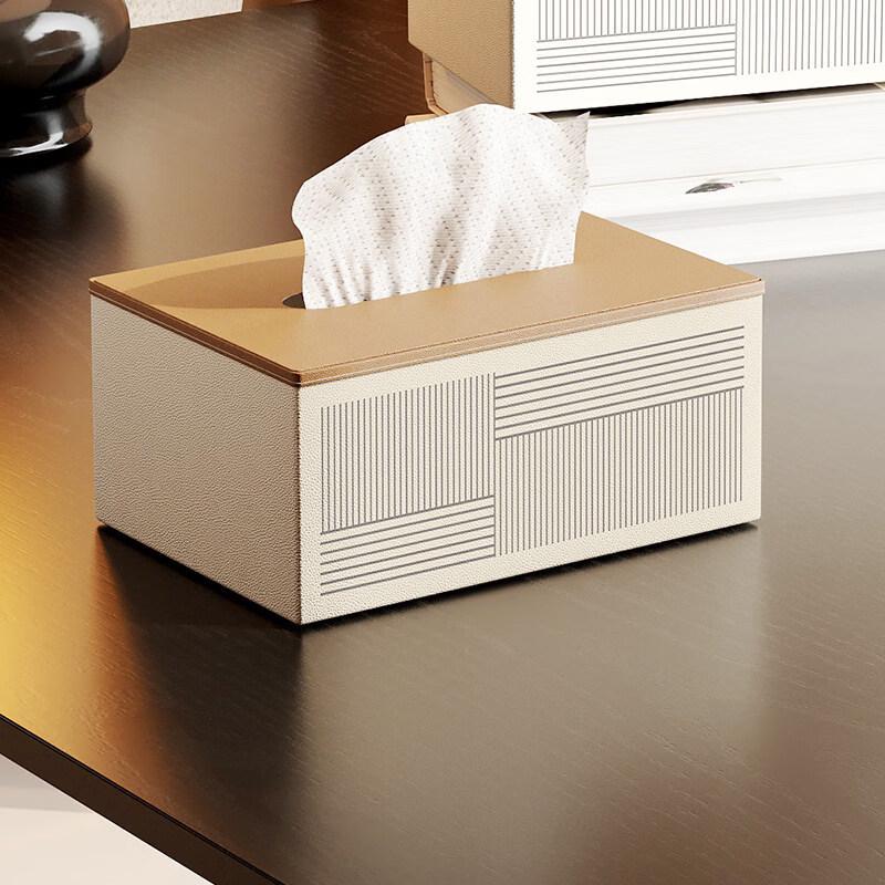 Vintage Leather Tissue Box