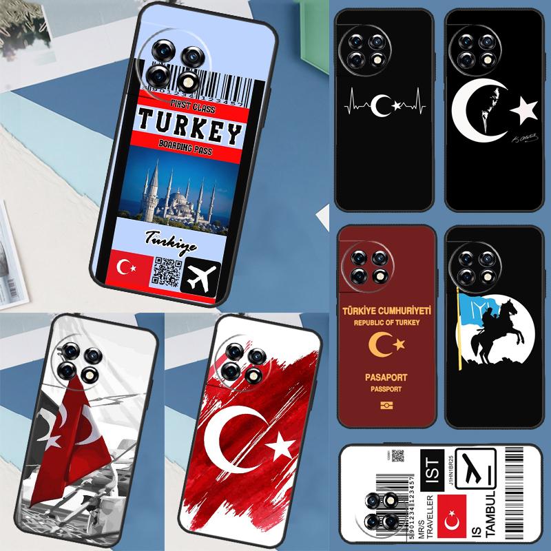 Turkey Flag Case For OnePlus 10 Pro 8 9 11 Ace 8T 9R 10R 10T OnePlus Nord CE 2 3 Lite 2T N10 N20 Cover