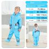 Set Impermeabile Intero con Pantaloni per Bambini, Tuta Impermeabile Integrale per Bambini Piccoli, Studenti, Scuola Materna, Bambine e Bambini, Stivali da Pioggia e Pioggia