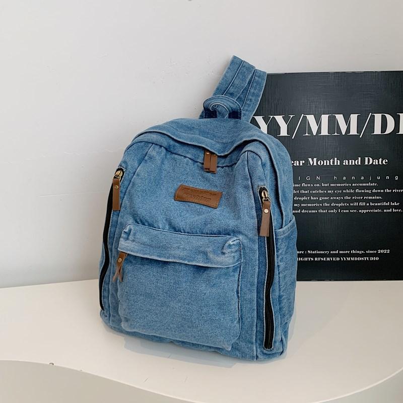 Denim Vintage Travel Backpack Large Capacity Backpack