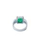 Sting925 Green Emerald Cut Ring