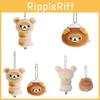 Rilakkuma Pečená masová koule Mantou Plyšová hračka Kreslená klíčenka Přívěsek na batoh