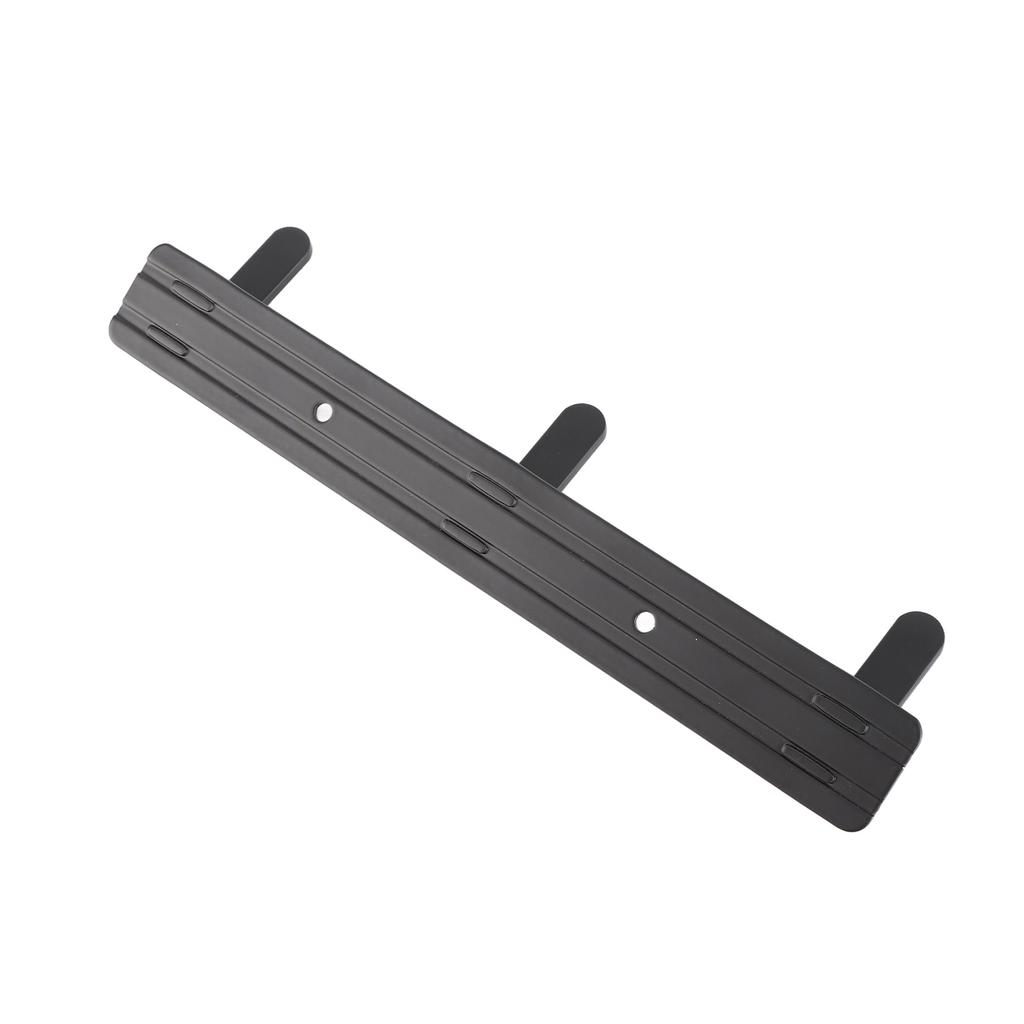 Simple Space Aluminum Row Hooks Wall Mounted Hook for Kitchen Bathroom Wardrobe Black3 Hooks