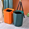 High-grade trash can no lid pressure ring storage bathroom office Japanese paper basket