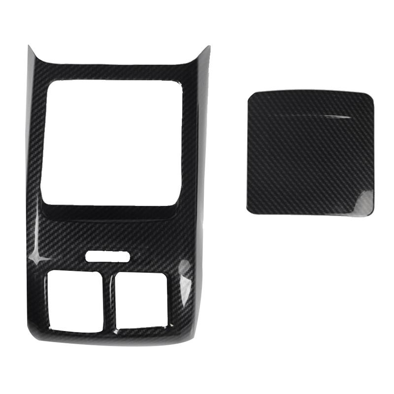 Carbon Fiber Rear Air Outlet Vent Trim Protection Cover Anti-Kick Panel For Golf 6 MK6 - 2008-2012