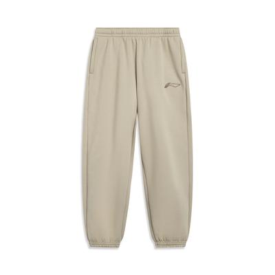 Li Ning Sports Fashion Series Casual Simple Cuffed Loose Comfortable Knitted Sweatpants Men Bottoms AKLVH29-7
