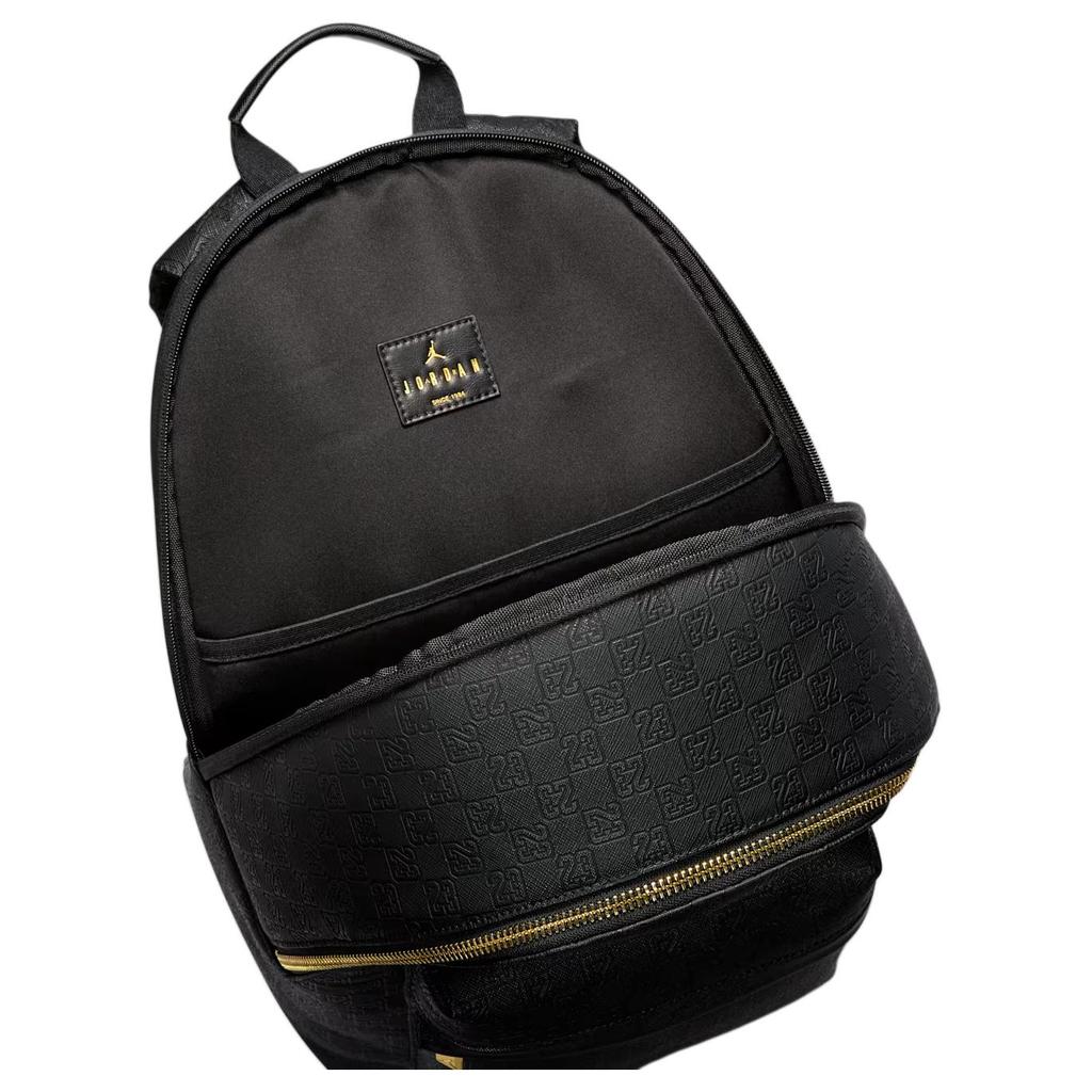 Jordan Logo Large Capacity Backpack Regular Kids Kids backpack Black HV1621-011