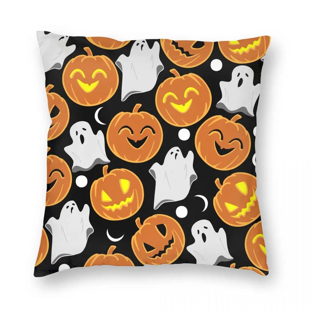 Halloween Elements Spooky Pumpkin Pillowcase Printing Cushion Cover Gift Throw Pillow Case Cover Home Dropshipping