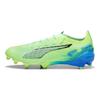 Puma Ultra 5 Ultimate FG Lights Out Pack Unisex Sneakers Green Fizzy-Apple White 107683-03