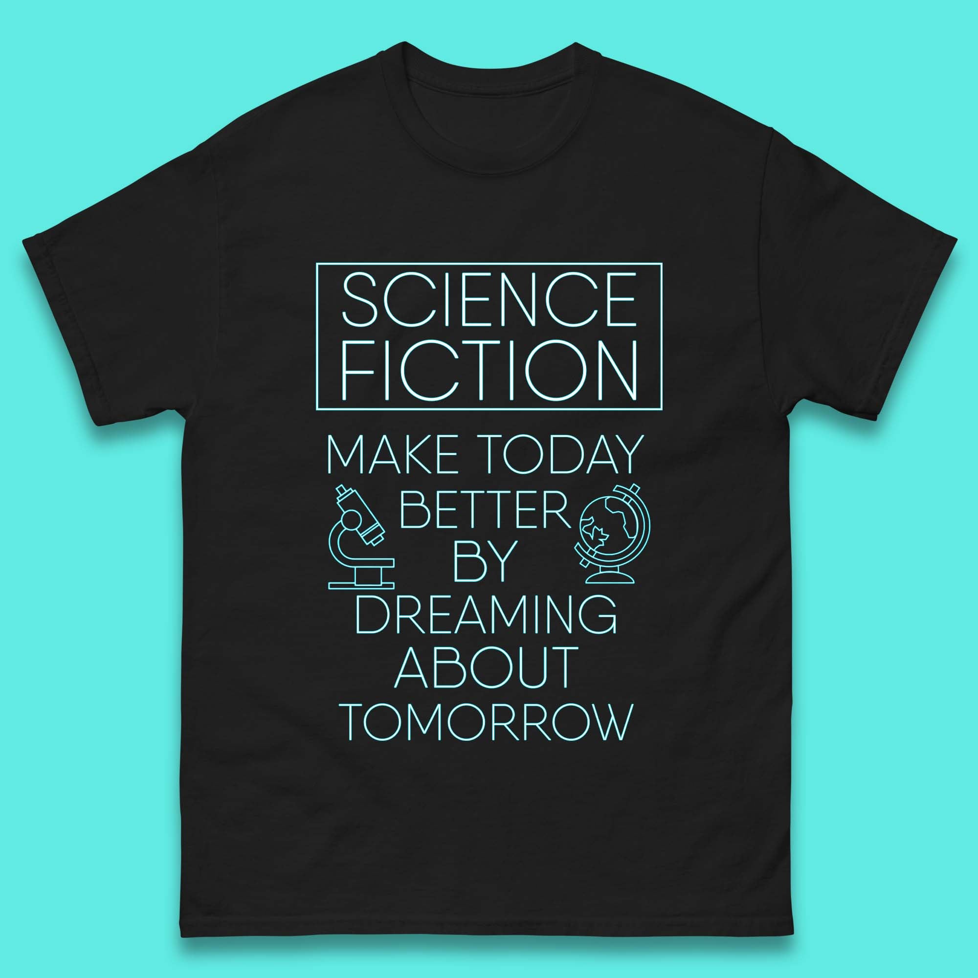 Science Fiction Day Mens T-Shirt Womens Tops Tees 3XL