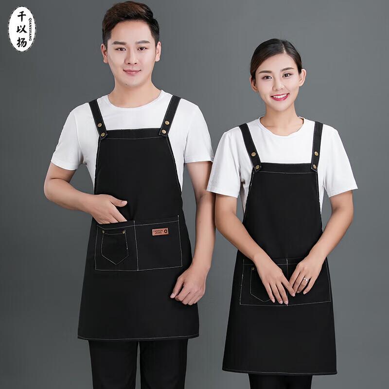 QIANYIYANG Double-Buckle Waterproof Canvas Work Apron