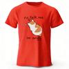 Angry and Proud Cat Cotton Short Sleeves Men's Summer Street Oversized Top Loose Fashion Casual T-shirt